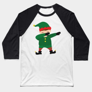 Dabbing Elf Baseball T-Shirt